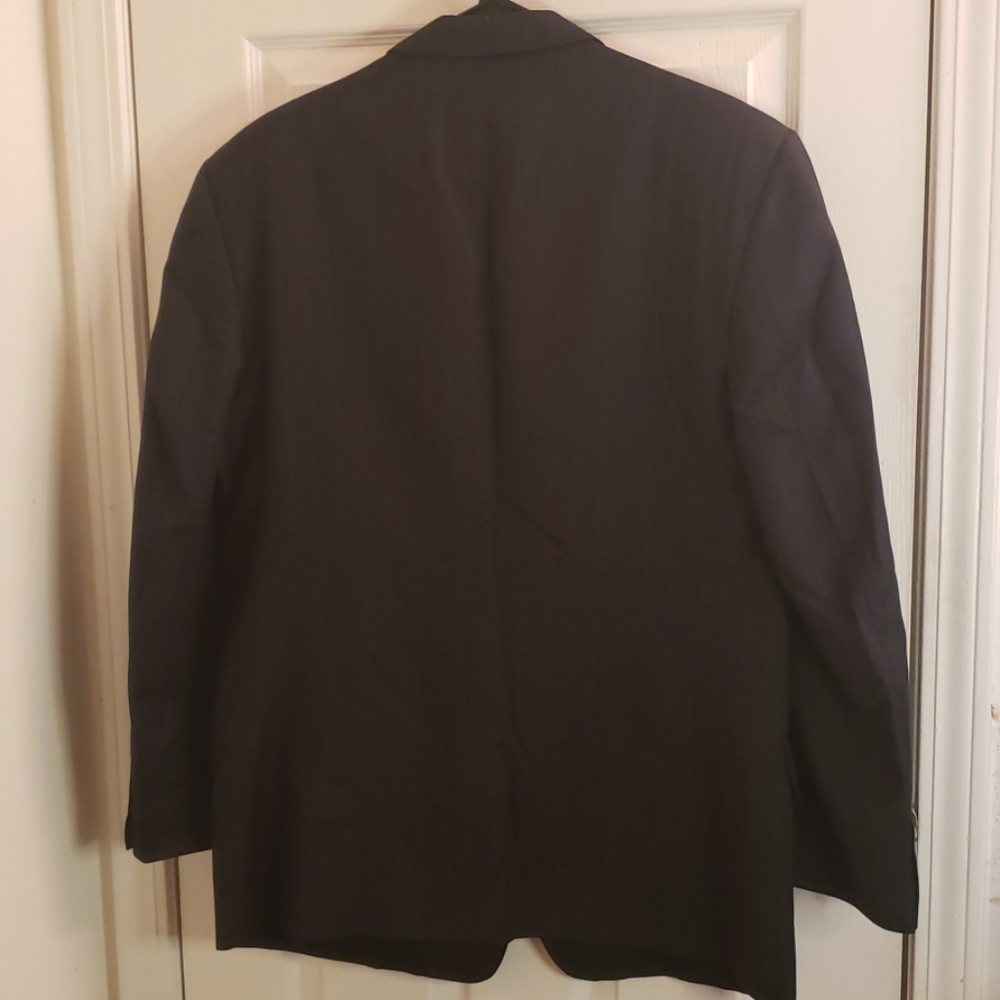 Yves Saint Laurent Black Blazer w/ Pinstripe 42R - Picture 3 of 7